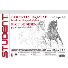 RAJZTÖMB/Skiccfüzet A4 famentes Student 180gr. fekvő 20ív