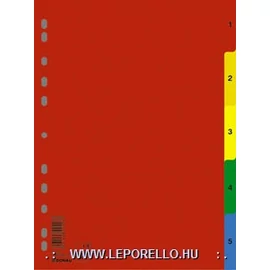 REGISZTERES ELV. A4  5 szín műa. Donau DD7708