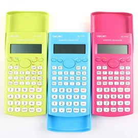 SZÁMOLÓGÉP DELI 1710A színes tudományos 10+2dig. 240funk.