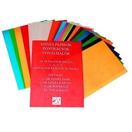 SZÍNES PAPÍRKÉSZLET 5-8-OSZT.