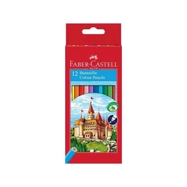 SZÍNES CERUZA 12 FABER Castell hatszögletű 120112