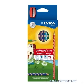 SZÍNES CERUZA 12 LYRA Groove Slim fogásjavító 2821120 név ráirható+hegy
