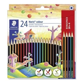 SZÍNES CERUZA 20+4 STAEDTLER &quot;Noris Clolour&quot;  hatszögletű