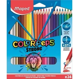 SZÍNES CERUZA 24 háromszögletű  MAPED 