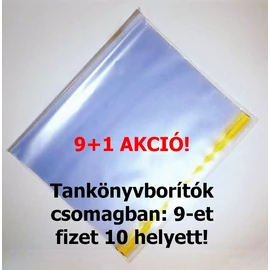 TANKÖNYVBORÍTÓ ÖNT.PP 52*31 víztiszta 10db/csom 60mic 9+1 AKCIÓ