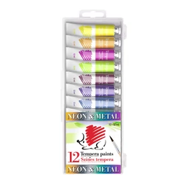 TEMPERA 12  ICO Süni 12*12ml Metál és Neon színek