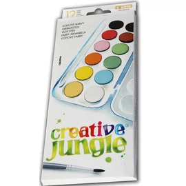 VÍZFESTÉK 12 nagygombos SAKO Craetive Jungle  WB12 ajándék kifestővel