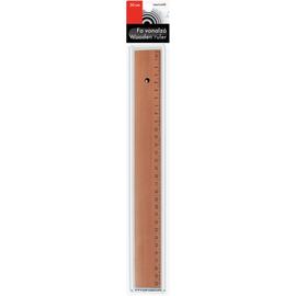 VONALZÓ egyenes 30cm  Fa csomagolt OPP
