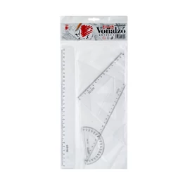 VONALZÓ készlet 4db SÜNI átlátszó