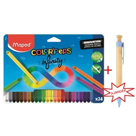 *57328 SZÍNES CERUZA 24 MAPED 