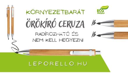 Környezetbarát örökíró ceruza, radírozható és nem kell hegyezni