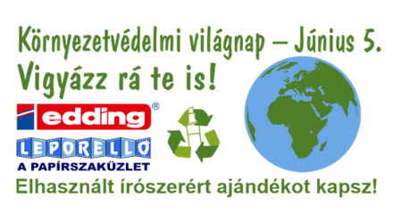 Elhasznált írószer visszagyűjtési akció, az Edding támogatásával!