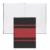 NOTEBOOK A5 HUGO BOSS Essential Gear Matrix Red Lined