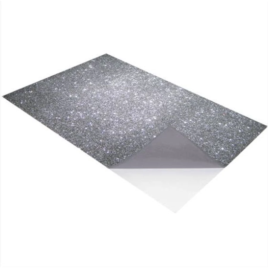 DEKORGUMI A4 2mm ÖNTAPADÓS glitteres színes 20*30
