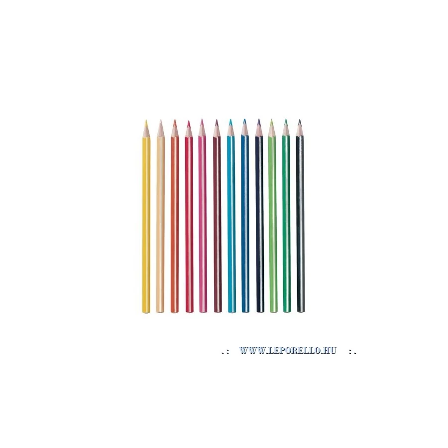 SZINESCERUZA 12 HERLITZ Trió háromszögletű, lakkozott hársfa