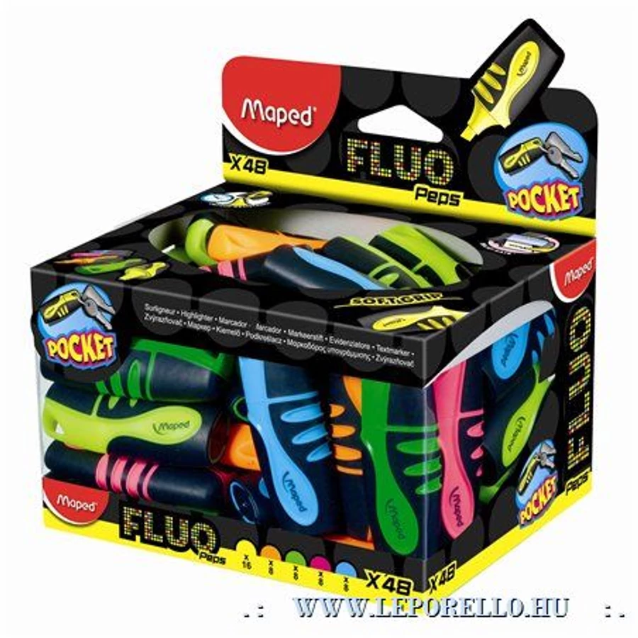 SZÖVEGKIEMELŐ MAPED "FLUO PEPS Pocket Soft"