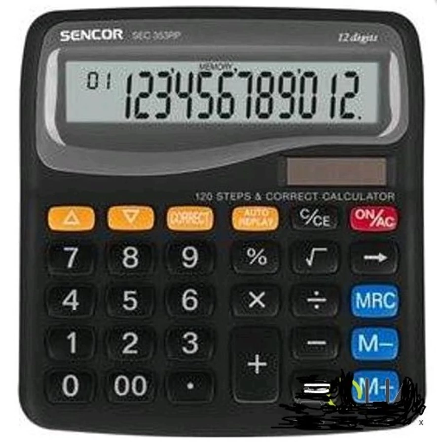 SZÁMOLÓGÉP SENCOR asztali 12dig SEC 353 RP