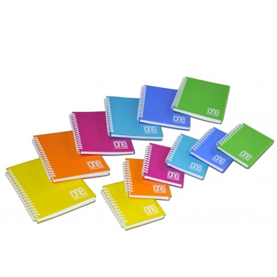 FÜZET spirál A5 Blasetti One Color kockás  PP 80l  80gr  2938