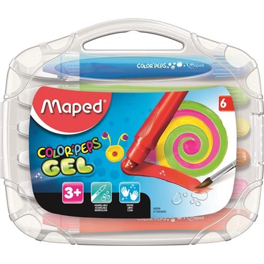 ZSÍRKRÉTA 10 MAPED zselés, kitekerhető "Color Peps"  átl.doboz