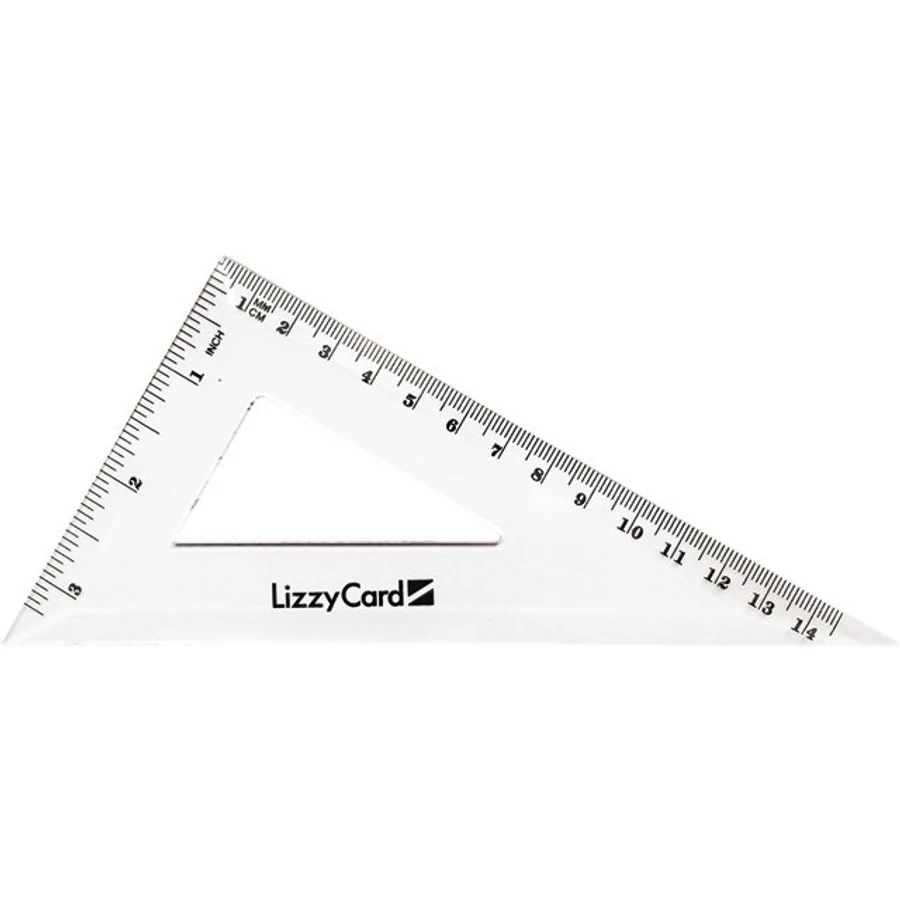 VONALZÓ háromszög Lizzy 14,5/60'