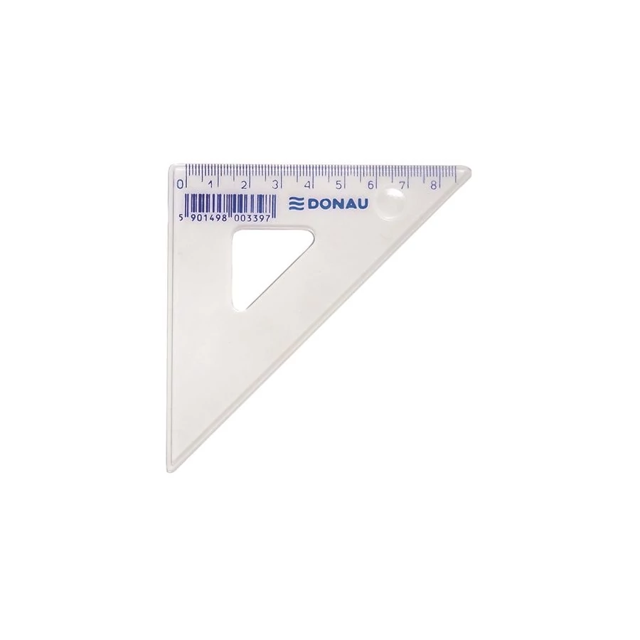 VONALZÓ háromszög 45'/16cm ROTRING Centro Geom. átlátszó fogóval