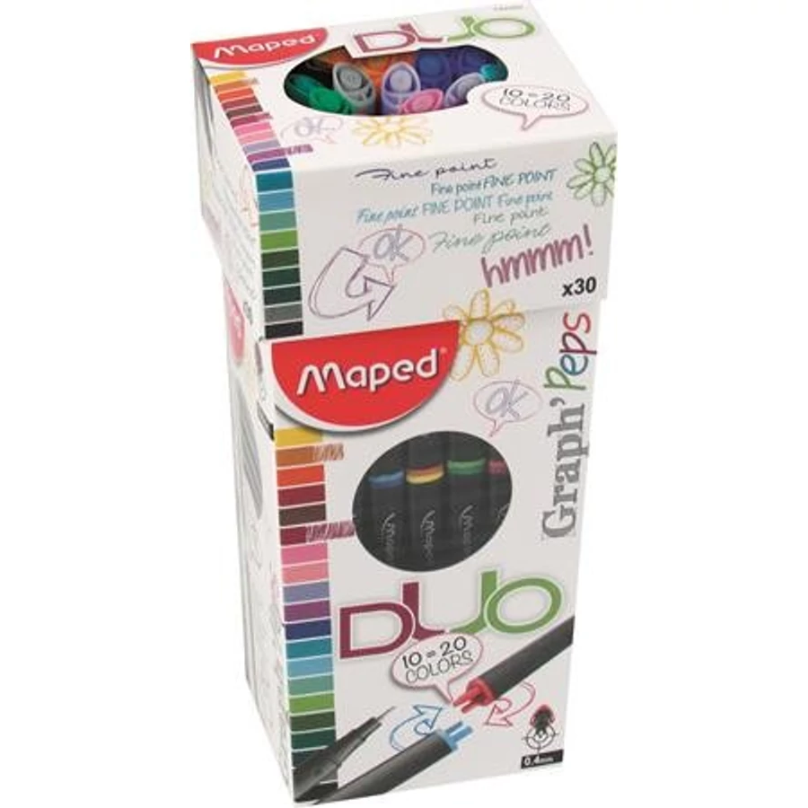 ROSTIRON tűfilc MAPED 1db/2szín "Graph Peps Duo" szóló 0,4mm