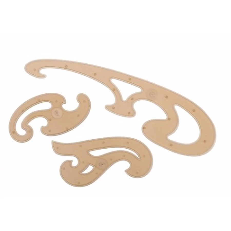 VONALZÓ készlet GÖRBE  RIO 808 3db-os