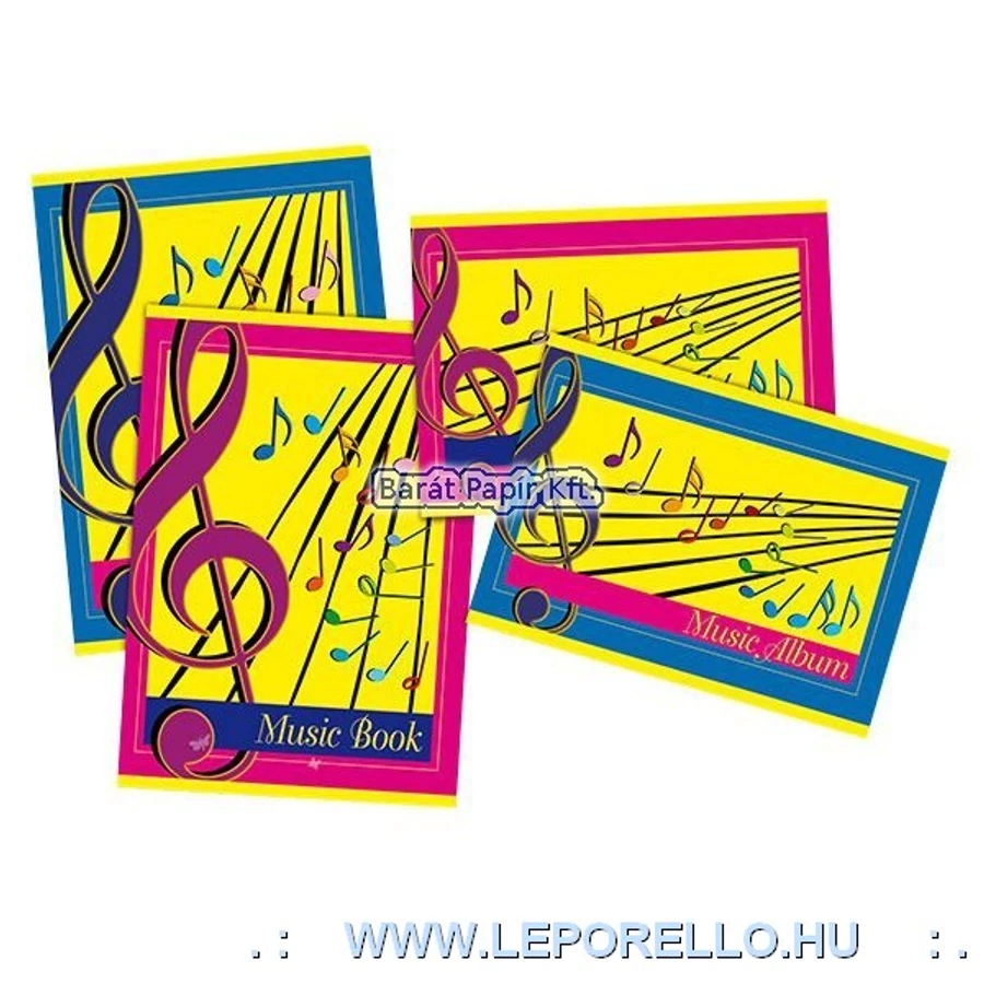 FÜZET A4 BLASETTI hangjegy 32l álló  1400