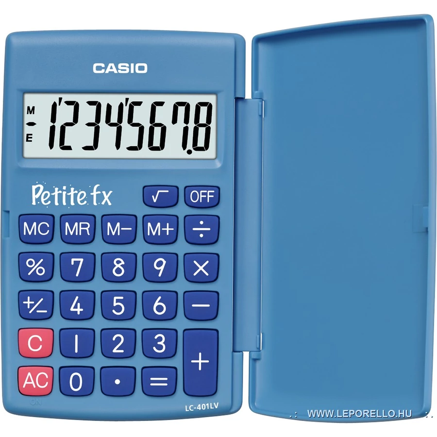 SZÁMOLOGÉP CASIO zseb LC 401LV-BU-S  Blue