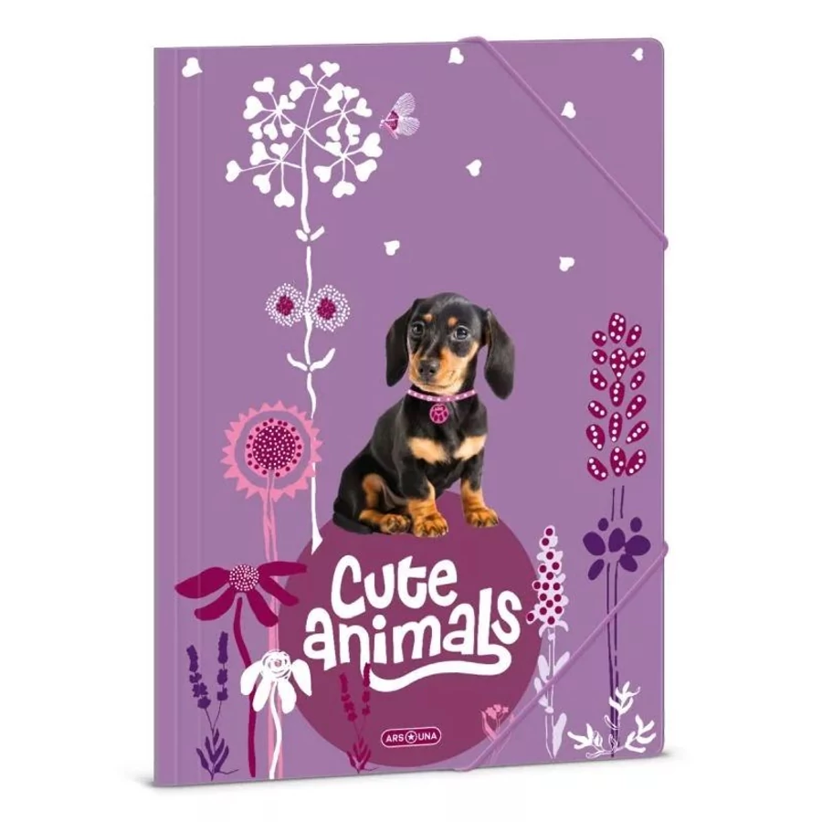 GUMIS DOSSZIÉ A4 ARS UNA vegyes minta (Cute Animals Puppy, 50213696)