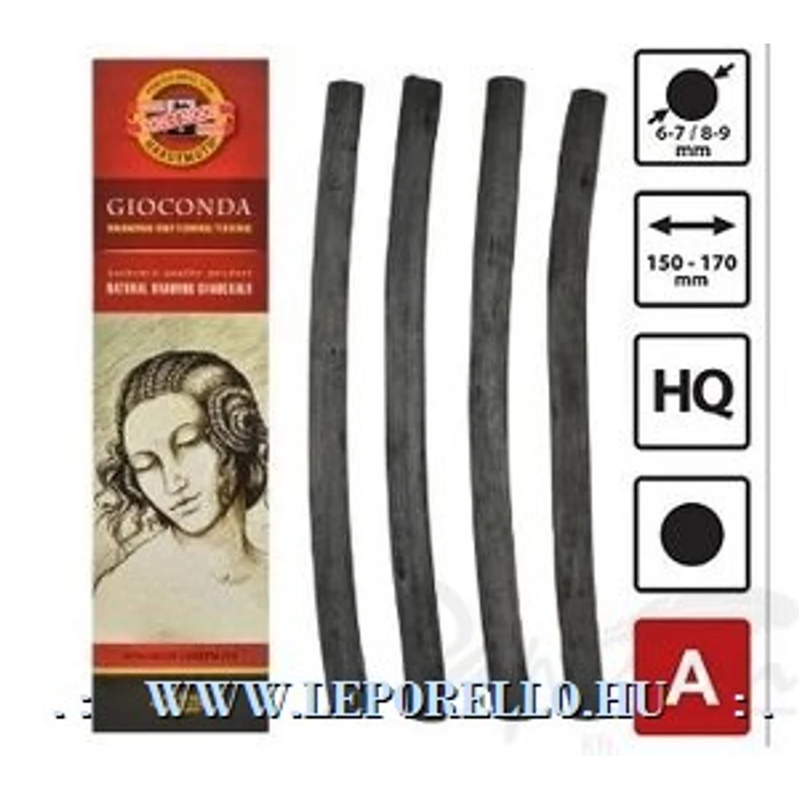 *04916 SZÉNKRÉTA /égetett szén/ 6db/dob KOH-8622