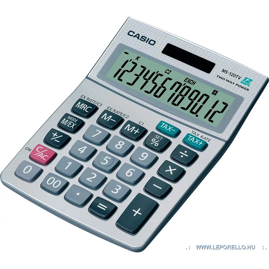 *04962 SZÁMOLOGÉP CASIO asztali  MS-120BMS
