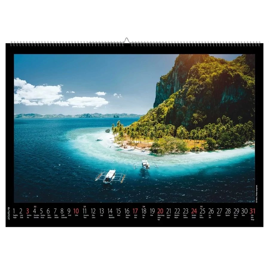 *07551 FALINAPTÁR 2025 Szigetek Realsystem RS-6091