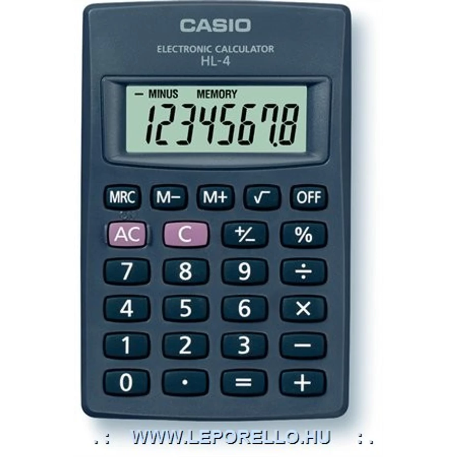 *10499 SZÁMOLÓGÉP CASIO zseb  HL-4A