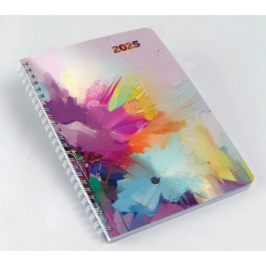 *11583 ZSEBNAPTÁR 2025 heti álló Realsystem-8311 SP1 spirál A5