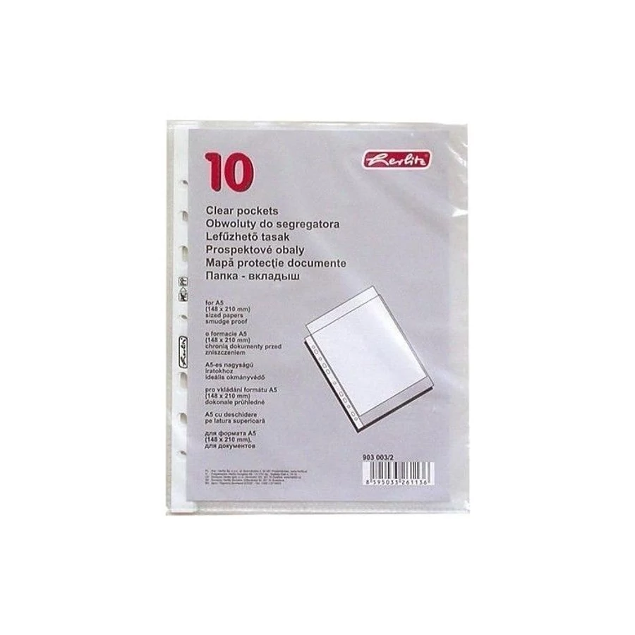 *16142 LEFŰZŐTASAK A5 HERLITZ narancsos 10db/csom