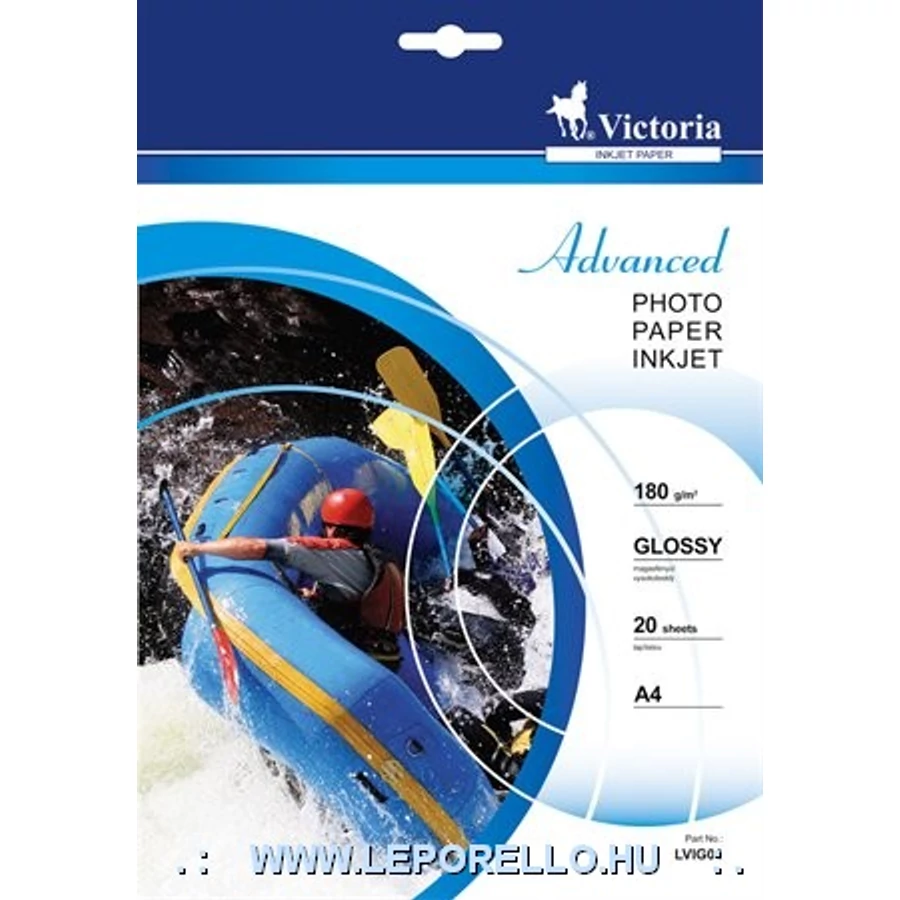 *16799 FOTÓPAPIR A4 Victoria Advenced 180gr fényes  20iv
