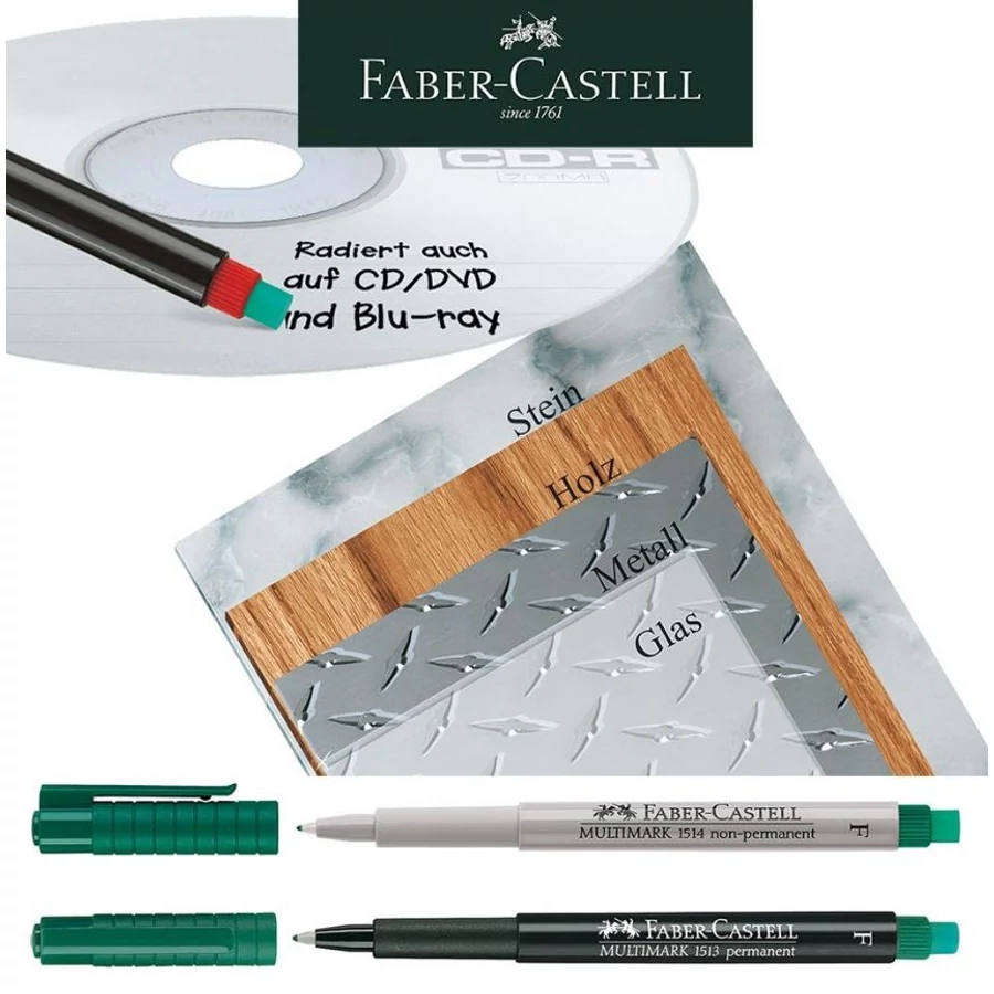 *18481 MARKER FABER radiros F Multimark fóliára fekete 151399