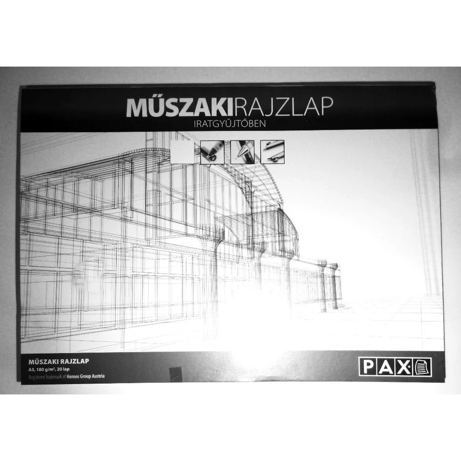 *24668 RAJZLAP A3 műszaki famentes 20ív/csom.PAX 190g