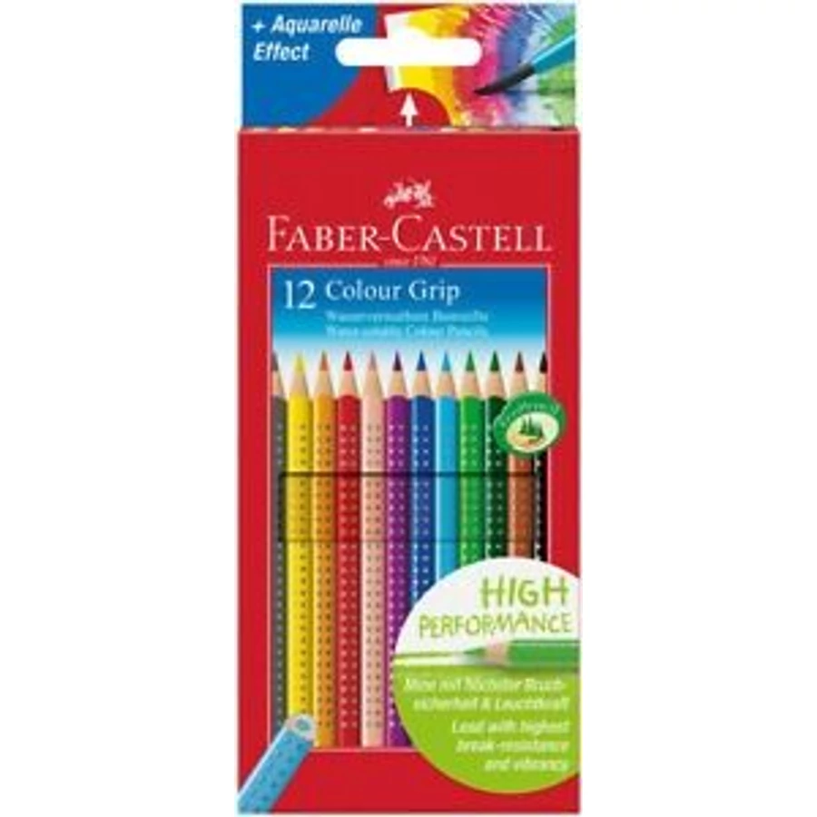 *24729 SZÍNESCERUZA 12 FABER Castell Grip GUMIS 112412
