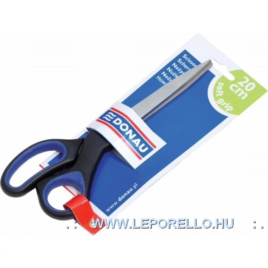 *26557 OLLÓ 20cm DONAU Soft Grip fekete-kék