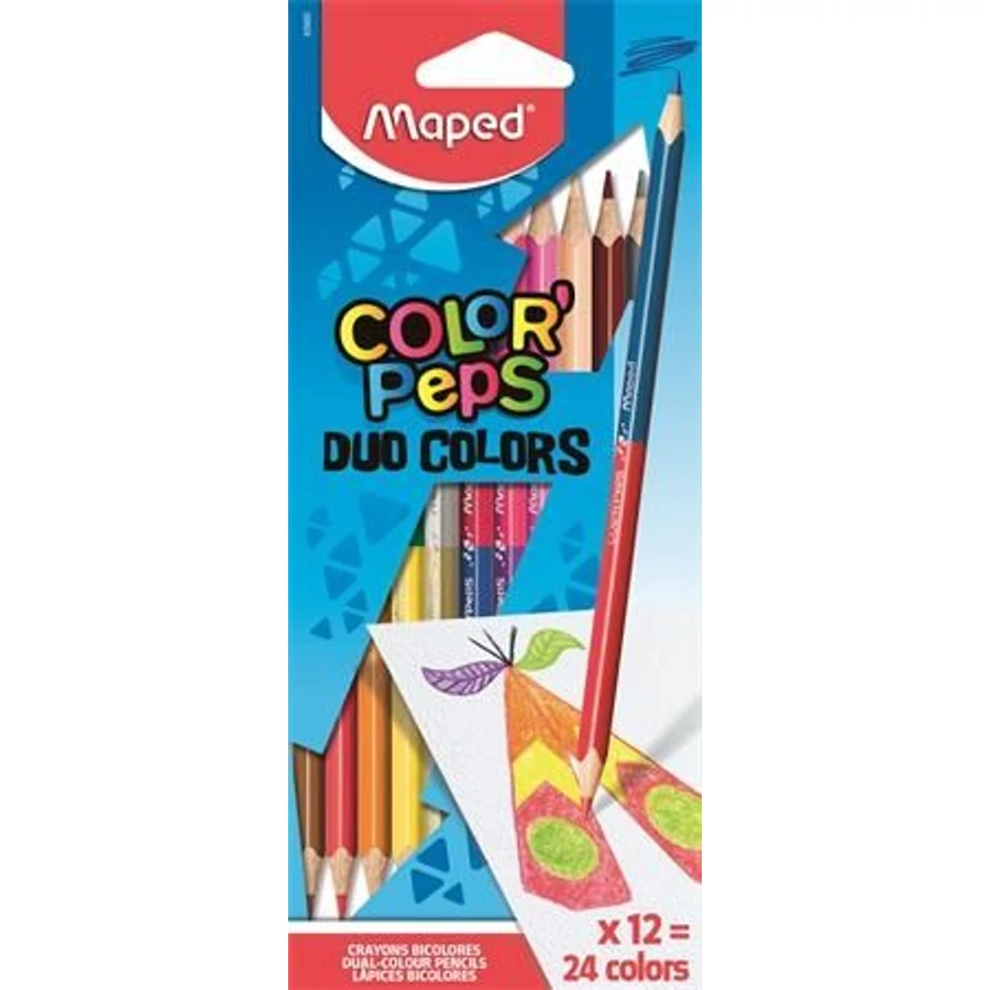 SZÍNES CERUZA 12*2 Duo MAPED 