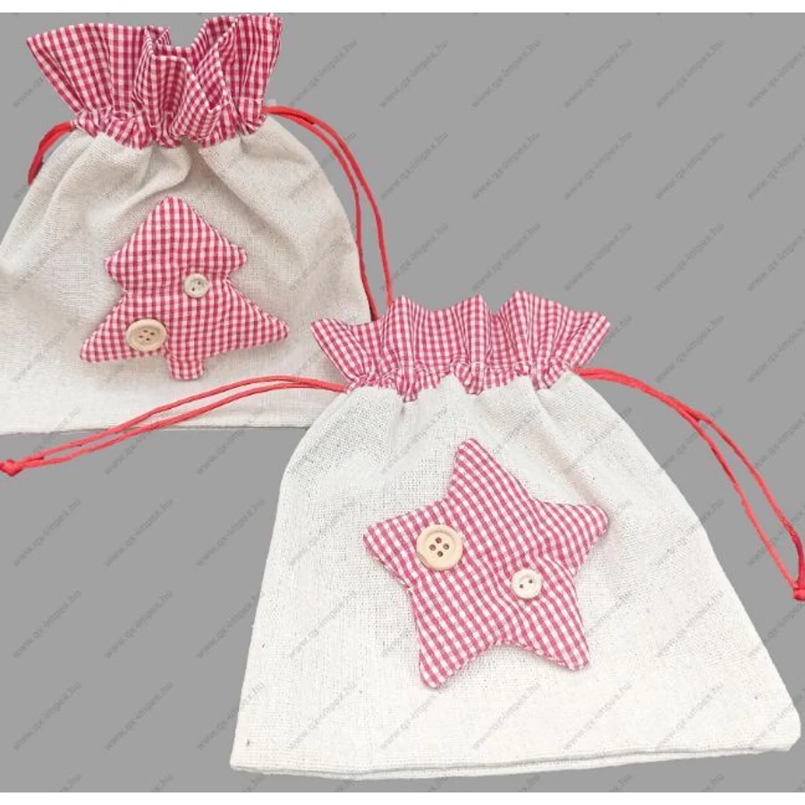 *28417 SZÜTYŐ textil  csillag/fenyőfa