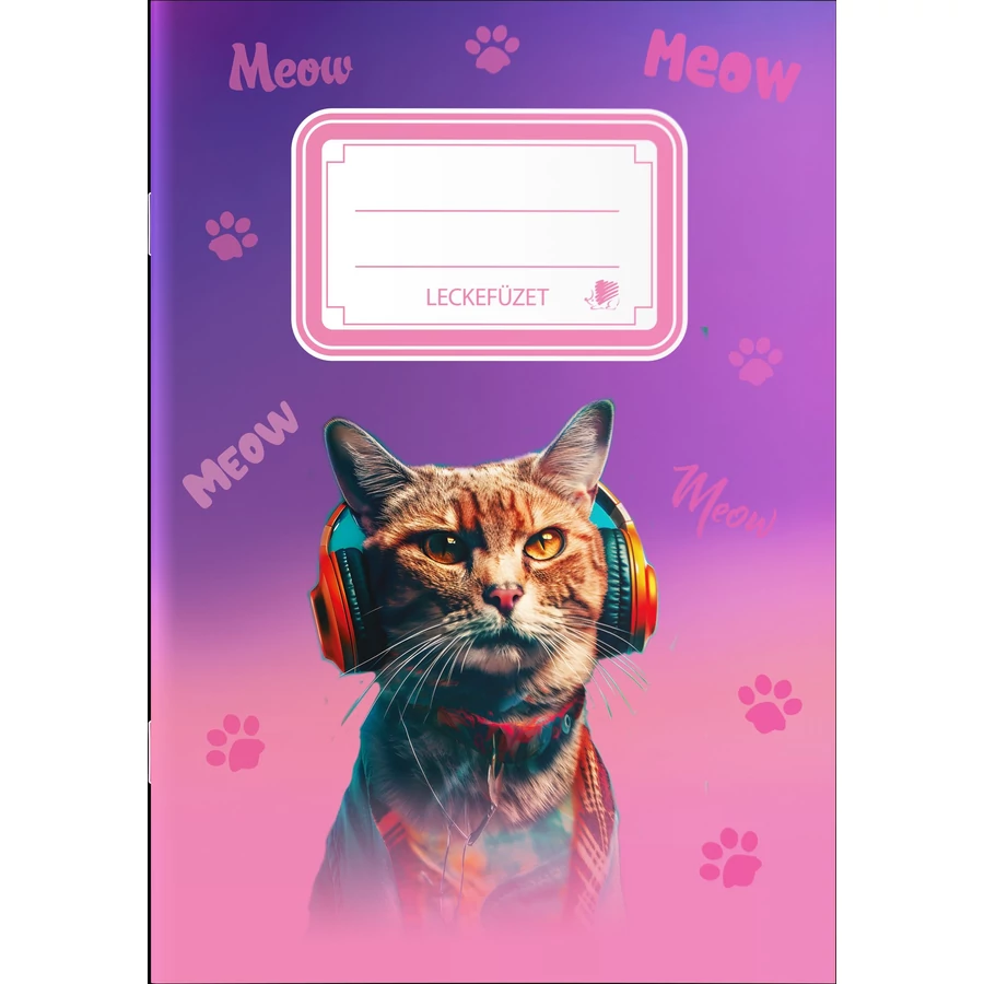 *29087 LECKEFÜZET A5 SÜNI  mintás