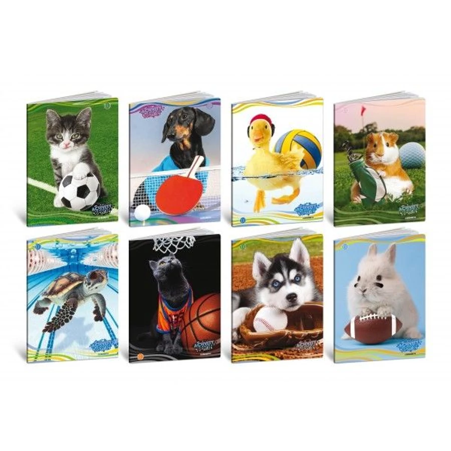 *29642 FÜZET A4 BLASETTI kockás 100g 38l vegyes mintás