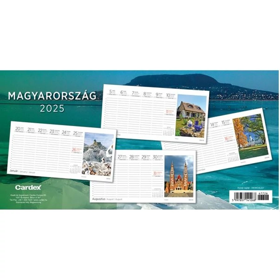 *30112 NAPTÁR asztali KÉPES 2025 Cardex Fűszerek, Barátaink az állatok, Csod. természet,