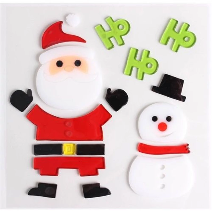 *30174 ABLAKMATRICA zselés télapó, karifa, rénszarvas