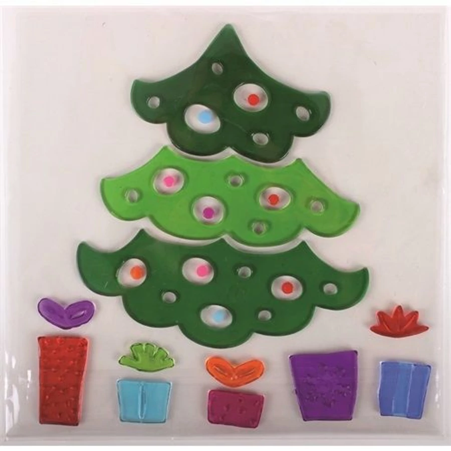 *30174 ABLAKMATRICA zselés télapó, karifa, rénszarvas