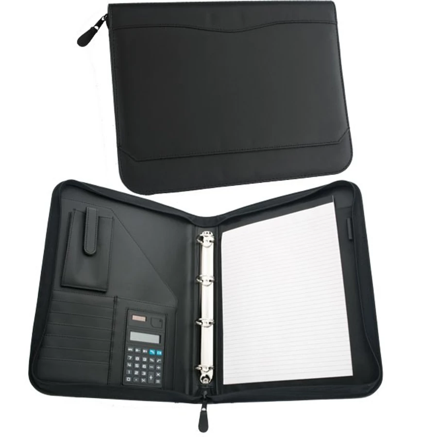 *30541 MAPPA-PORTFOLIÓ A4 SAKO zipp+4gyürüsz+betét+mobt+kalk+kül+bel zseb1887