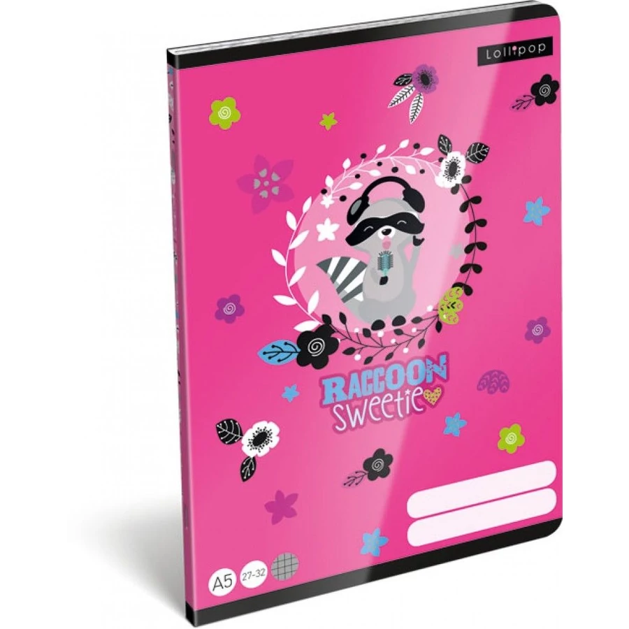 *32301 FÜZET A5 LIZZY21 kockás 27-32 Lollipop